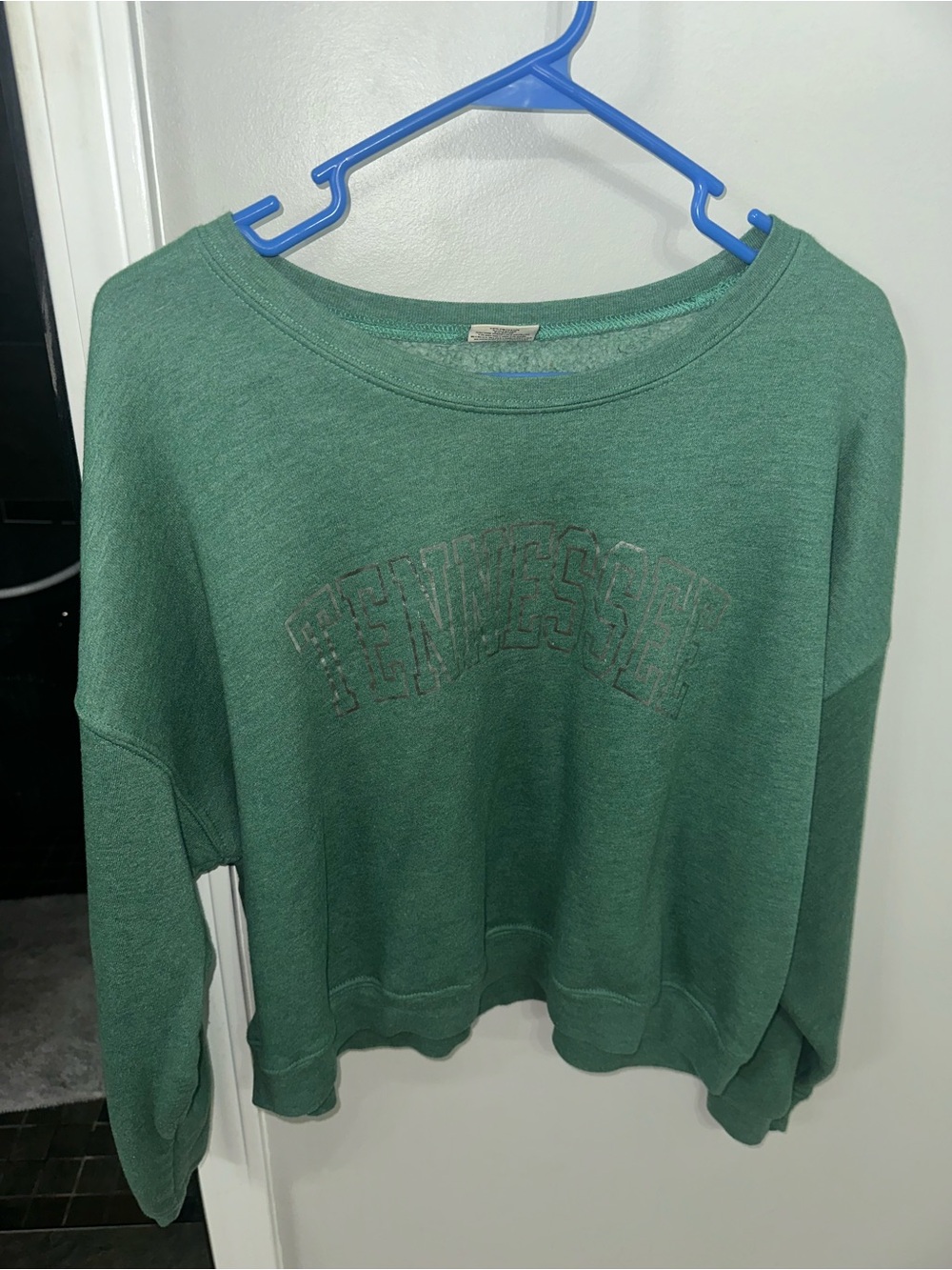 Cozy Green Pullover Sweatshirt - Tennessee Graphic